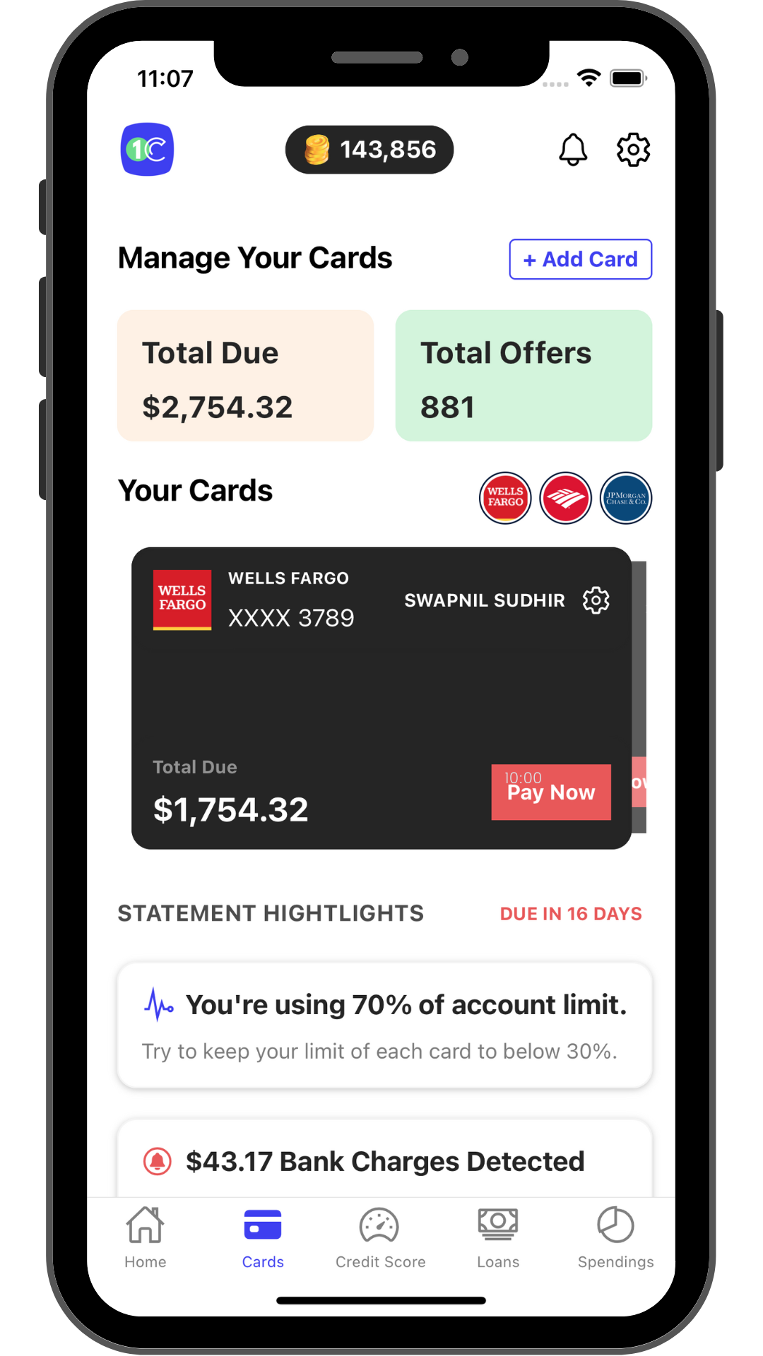 OneCredit - Simplify your credit card lifecyle.